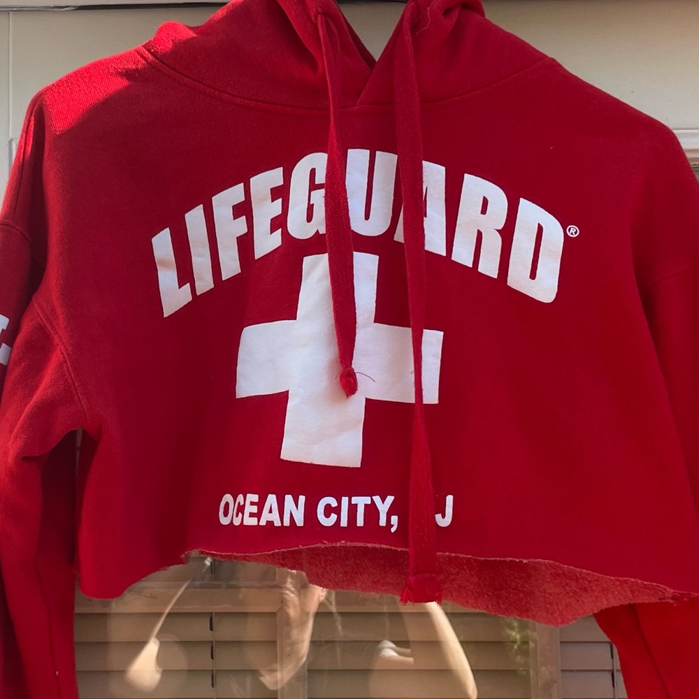 Cropped Lifeguard sweatshirt/hoodie. Gently used.